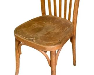 1280 - Wood Chair - As Is - 30.5 x 16 x 14