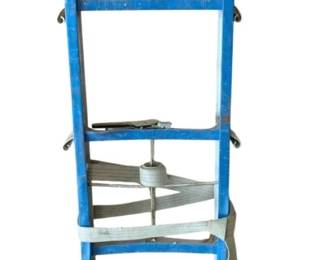 389 - White M/S Appliance Hand Truck 59"x24"x10" (Description): White m/s appliance hand truck. Measures 59 inches tall by 24 inches wide by 10 inches deep.