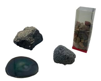 426 - Group Lot of Rocks (Description): A group lot of assorted rocks including various specimens and minerals. The collection features different types of natural stones in varying sizes and formations.