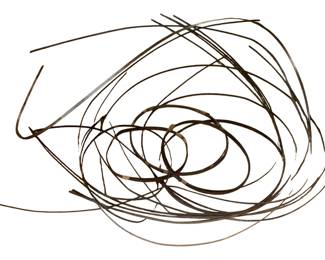 1003 - Group Lot Metal Striping (Description): A group lot of metal striping. This assortment consists of various lengths of thin metal strips suitable for decorative or functional applications.
