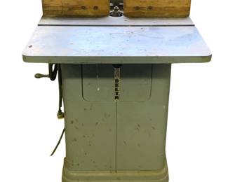 1319 - Vintage Delta Woodworking Shaper - 37 x 40.5 x 17 (Description): Used as is electric/electronic/mechanical item. No guarantee all components, untested.