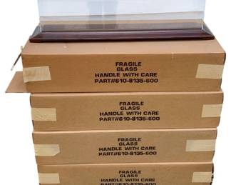 485 - 8pc. Lot Display Cases 8"x34"x7.75" (Description): 8pc. Lot Display Cases. Measurements: 8"x34"x7.75".