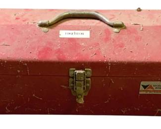 1333 - Metal Toolbox w/ Contents - 15 x 20 x 8
