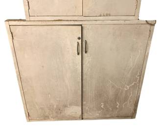 1316 - 2 Door Metal Cabinet w/ Contents - 47 x 50 x 16