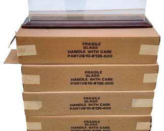 482 - 8pc. Lot Display Cases 8"x34"x7.75" (Description): 8pc. Lot Display Cases. Measurements: 8"x34"x7.75".