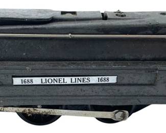 264 - Lionel Locomotive 3"x3"x9" (Description): Lionel locomotive marked 1688 Lionel Lines. Measures 3 inches by 3 inches by 9 inches.