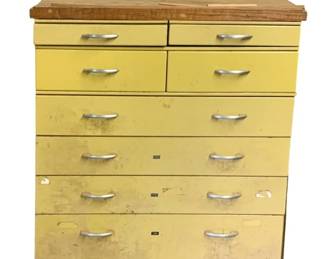 1324 - Metal Cabinet w/ Contents - 48 x 37.5 x 22.5
