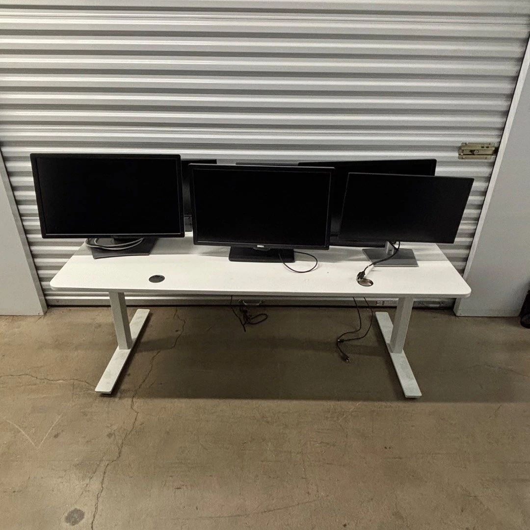 M Lot #1 Dell ViewSonic NQTRONIC LCD LED Computer Monitor Lot of 6 Mixed Sizes AS-IS