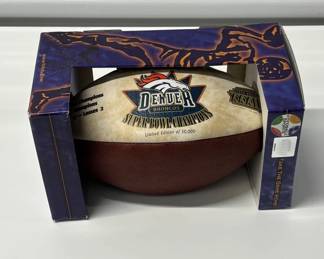 Lot #92 Denver Broncos Super Bowl XXXIII Champions Fotoball Ltd Ed 50000 1999