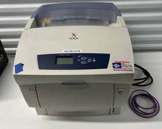 Lot #110 Xerox Phaser 6250 Color Laser Printer Network Ready Dual Paper Tray Office