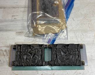 Lot #142 WWII Era Home Foundry Mold Fightin Yank Soldier Relief Cast Metal Toy Mold 1940s