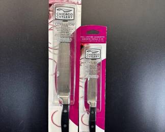 Lot #25 Chicago Cutlery Centurion Stainless Steel Slicer 7.75in & Utility Knife 4.75in NIP