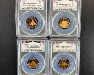 Lot #36 2009-S Lincoln Bicentennial Cent 4-Coin Set PCGS PR69RD DCAM Complete