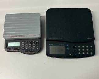 Lot #98 Royal RC40 40lb & Contek SC150 10lb Digital Postal Shipping Scales Lot of 2