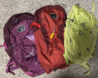 Osprey and Gregory Backpacks