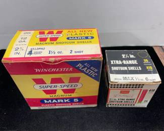 2 empty Winchestersears shotgun shell box