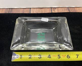 SH green stamp ashtray