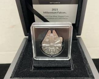 2021 Star Wars 1troy oz 999 millennium Falcon