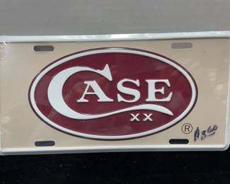Case XX license plate tan