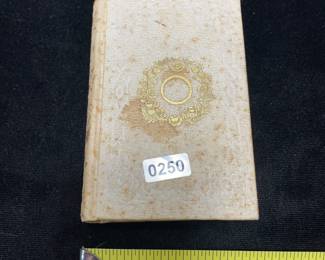 Inscribed 1853 wedding book