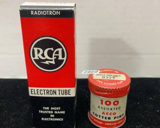 RCA tubeacco cotter pin tin