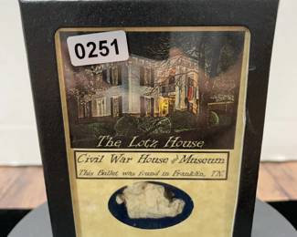 Civil war bullet display