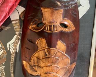 Carved 1960s Kenya/ivory Coast mask