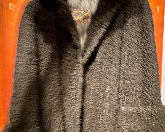Phillip & Sons Black Persian Lamb Fur Coat