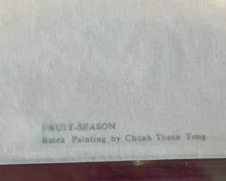 Thai Batik Art Print "Fruit Season" Chuah Thean Teng 