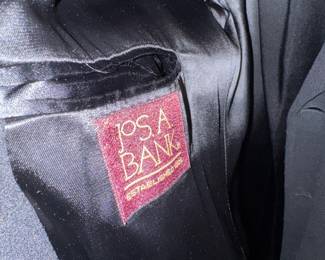 Jos. A. Bank Black Wool Overcoat