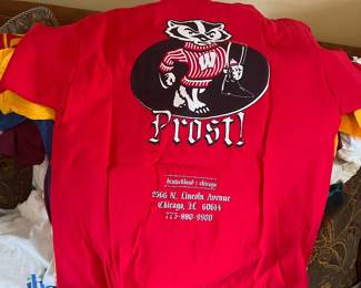 Prost! Chicago Wisconsin Badgers Beer Hall T-Shirt Red UW Madison Lincoln Park 