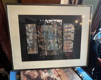 Mixed-Media Triptych Framed Art by Judith H Pany 1992