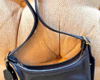 Coach Legacy Black Leather Crossbody Shoulder Bag