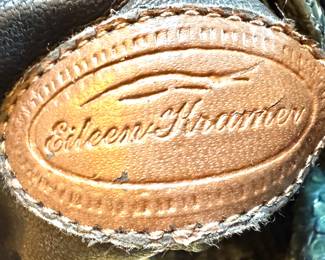 Ellen Thompson Genuine Python Leather Bucket Tote