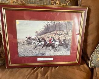 Framed George Wright "Gone Away" Print