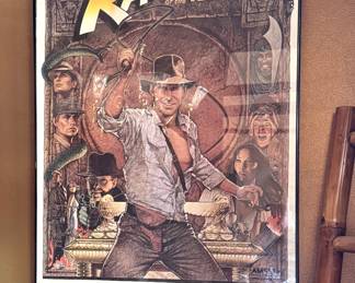 Raiders of the Lost Ark Framed Movie Poster – Harrison Ford, Steven Spielberg