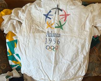 Vintage Atlanta 1996 Olympic Games T-Shirt USA White Graphic Olympic