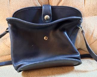 Coach Leather Bucket Crossbody Bag