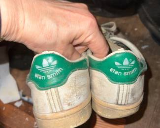 vintage Adidas Stan Smith tennis shoes.