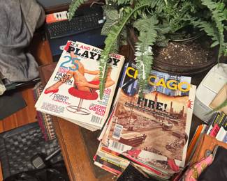 Vintage Magazine Lot – Playboy, Nugget, Celebrity Sleuth & Chicago Magazine. Includes multiple collectible men’s, entertainment, and lifestyle magazines from various years. Great for collectors, vintage pop culture enthusiasts, resale, or display. 