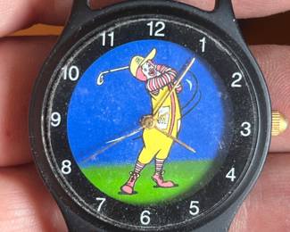 Vintage Ronald McDonald Golf Watch by Maverick Quartz Wristwatch 1990s