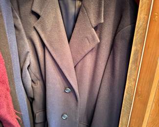 Jos. A. Bank Black Wool Overcoat