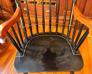 Hitchcock Style Eagle Crest Windsor Armchair