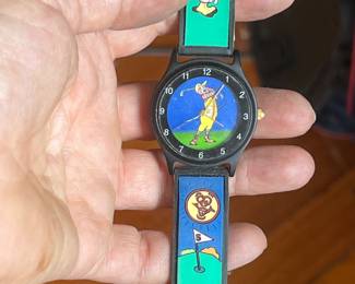 Vintage Ronald McDonald Golf Watch by Maverick Quartz Wristwatch 1990s