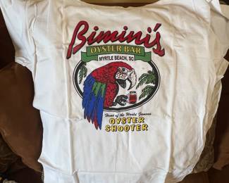 Vintage Bimini’s Oyster Bar Myrtle Beach SC T-Shirt Parrot Oyster Shooter Single Stitch XL