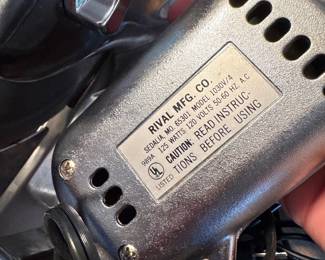 Rival Electric Food Slicer, Model 6530/1 