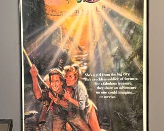 Romancing the Stone (1984) Framed Original Movie Poster – Michael Douglas & Kathleen Turner