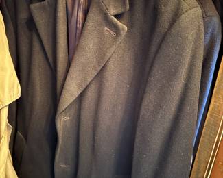 Jos. A. Bank Black Wool Overcoat
