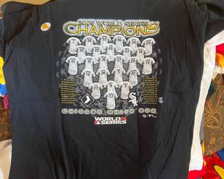 Vintage 2005 Chicago White Sox World Series Champions MLB Official Licensed Hologram T-Shirt 