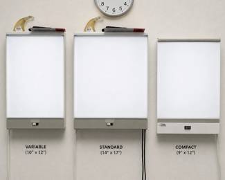 Lot #9 Lot of 3 Medical X-Ray Film Illuminators - Star & Maxant Wall Mount